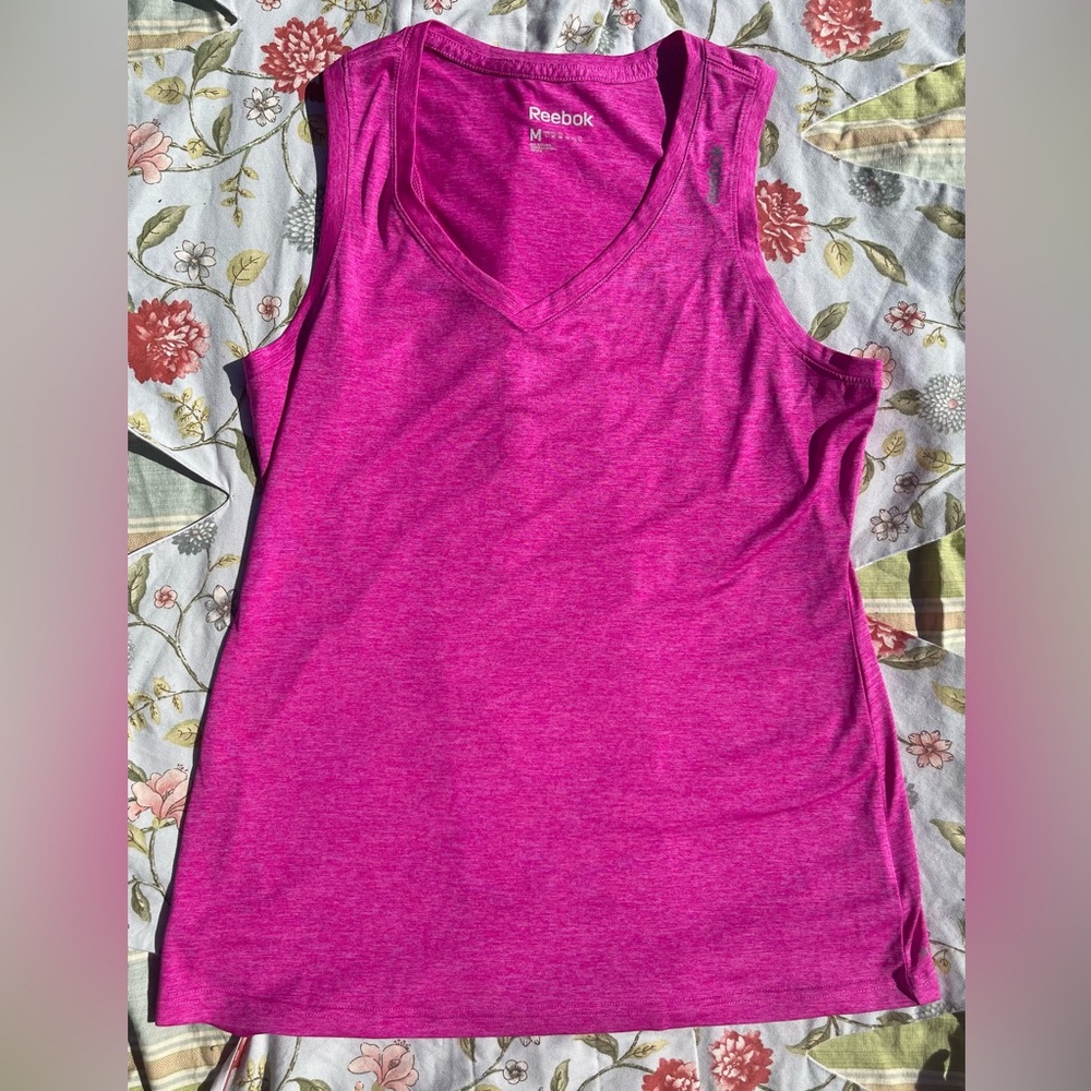 Reebok Pink Work Out Tank Top